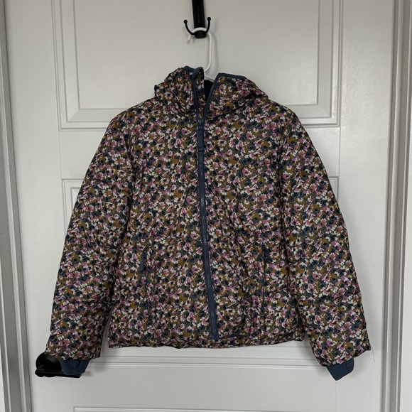 Floral Puffer Hooded Jacket - Picture 1 of 5